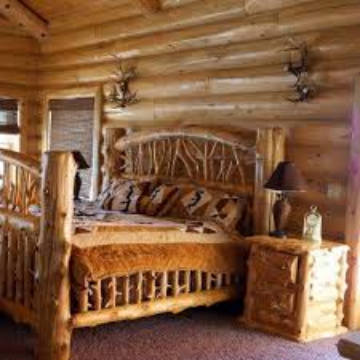 Picture of Log Bedframe